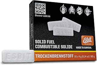 Esbit Trockenbrennstoff-Tabletten - Made in Germany - für Campingkocher zum Kochen und Erwärmen von Speisen und Getränken