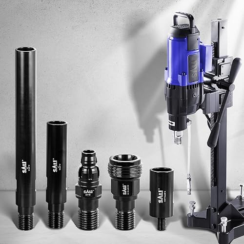 Miniatura 7 de SALI Adaptador Convertidor de Brocas de Núcleo de Acero Endurecido 1-14"-7 Hembra a 58"-11 Macho para Mayor Eficiencia de Perforación, Ideal para