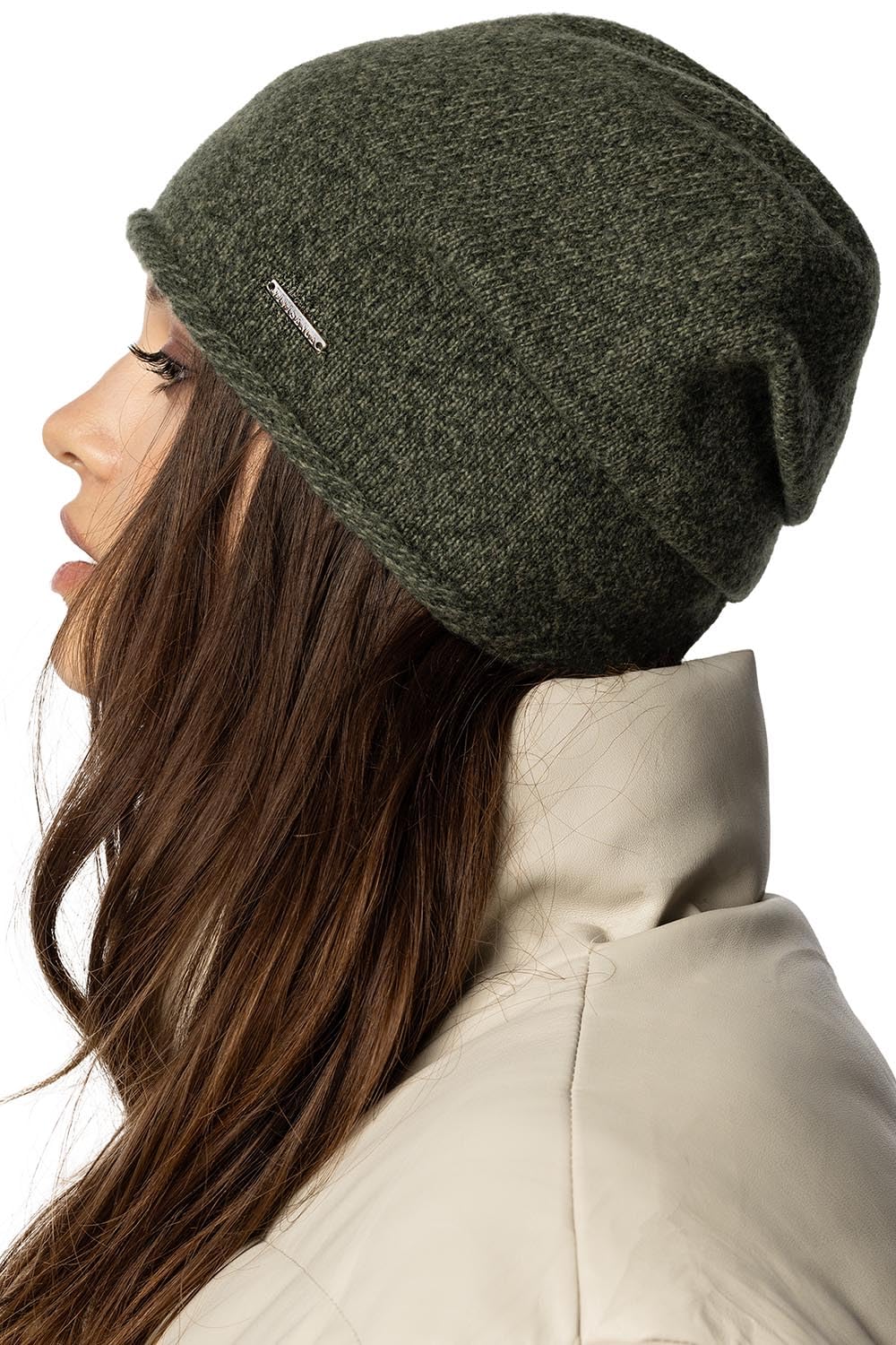 Vivisence Cappello Classico da Donna in Caldo Filato di Lana con Fodera Interna Due Pieghe sul Retro per Una vestibilità Perfetta Ideale per Le Giornate Invernali