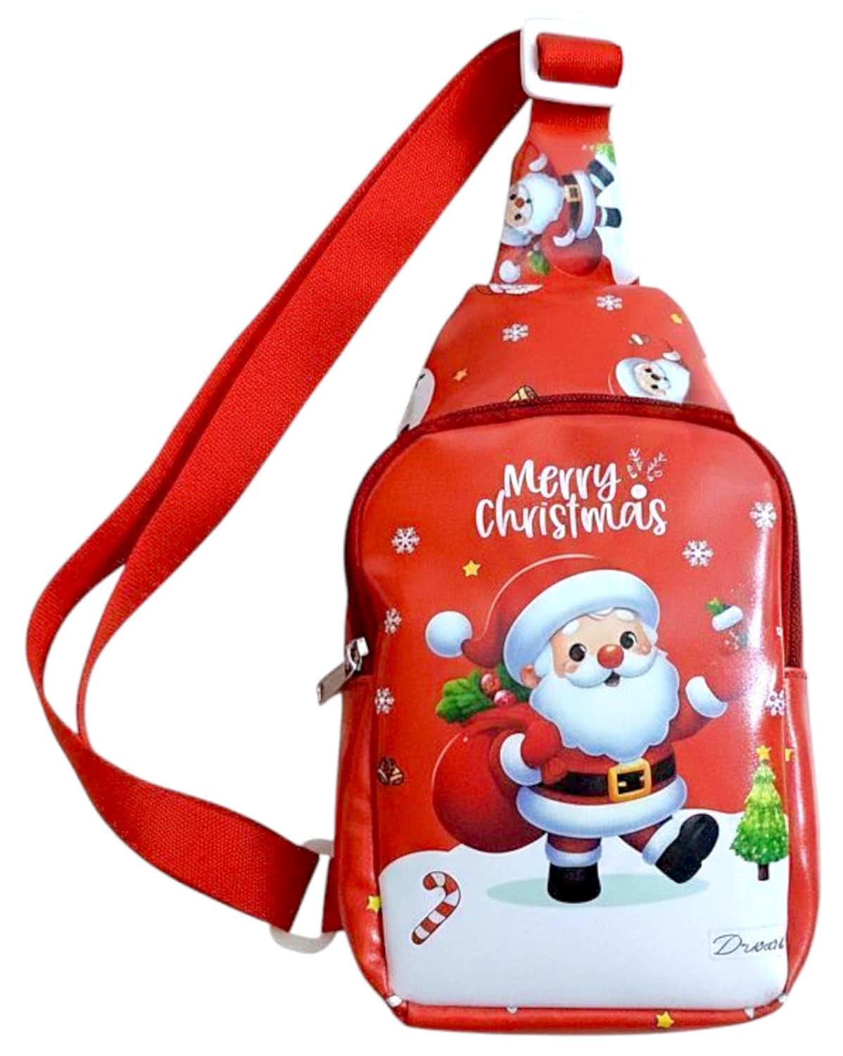 AMANVANI Christmas Kids Sling Bag – Festive Santa Print Crossbody Bag for Boys & Girls | Cute Holiday Shoulder Bag for School, Gifts & Travel | Random Colour Christmas Return Gift for Kids (1 Pcs) AMANVANI Christmas Kids Sling Bag – Festive Santa Print Crossbody Bag for Boys & Girls | Cute Holiday Shoulder Bag for School, Gifts & Travel | Random Colour Christmas Return Gift for Kids (1 Pcs)