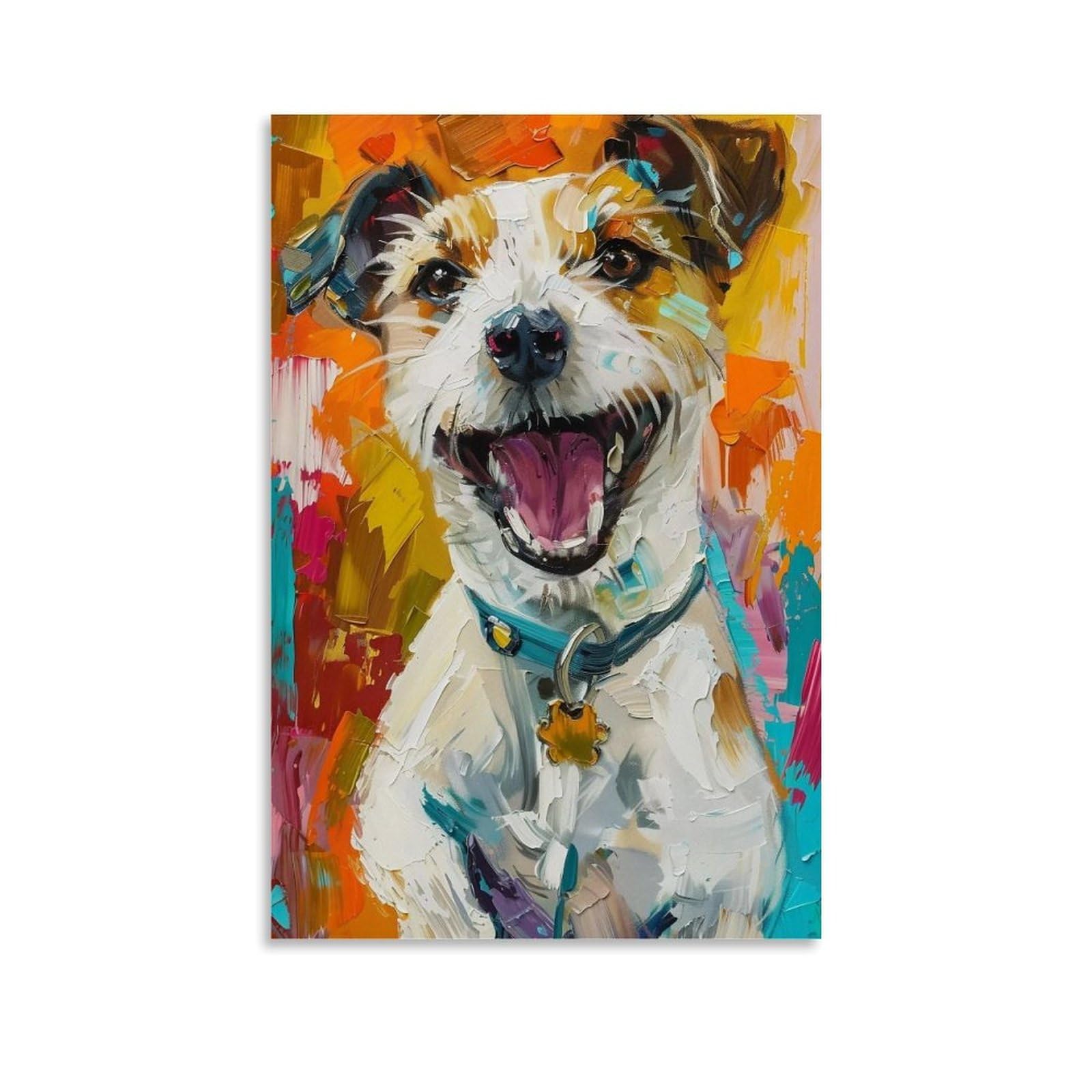 HUERYRYHY Joyful Russell 01 Poster Wall Art Canvas Vintage Aesthetic Painting Decor for Rooms 20x30inch Unframe-style