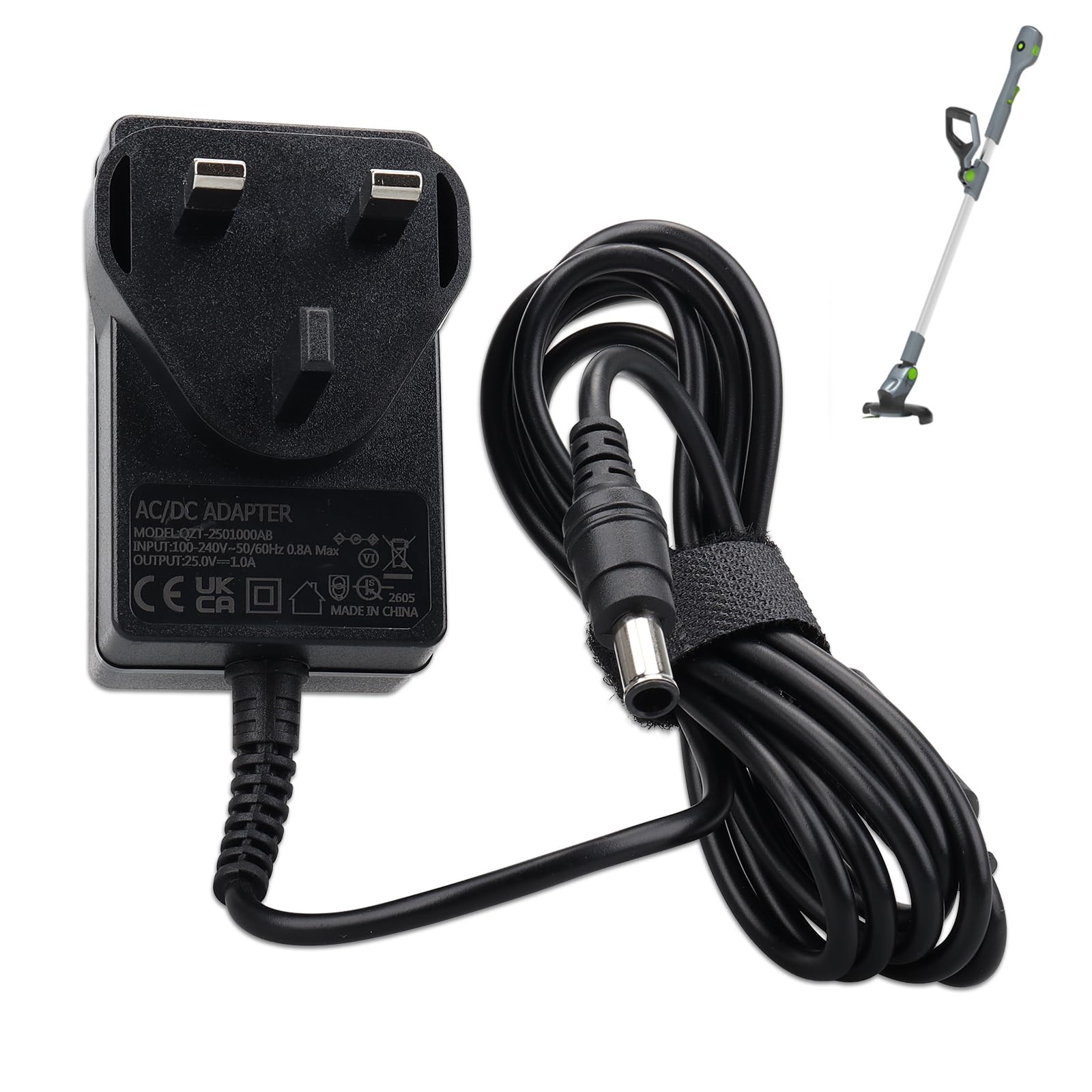 25V Charger Compatible with Gtech Cordless Hedge Trimmer HT20 HT30 HT50 LHT50 HT3.0 HT05 HT05 Plus, Replacement AC Adapter for Gtech Grass Trimmer GT3.0 GT4.0 GT5.0 & Edge Trimmer GT50 ST20 ST05