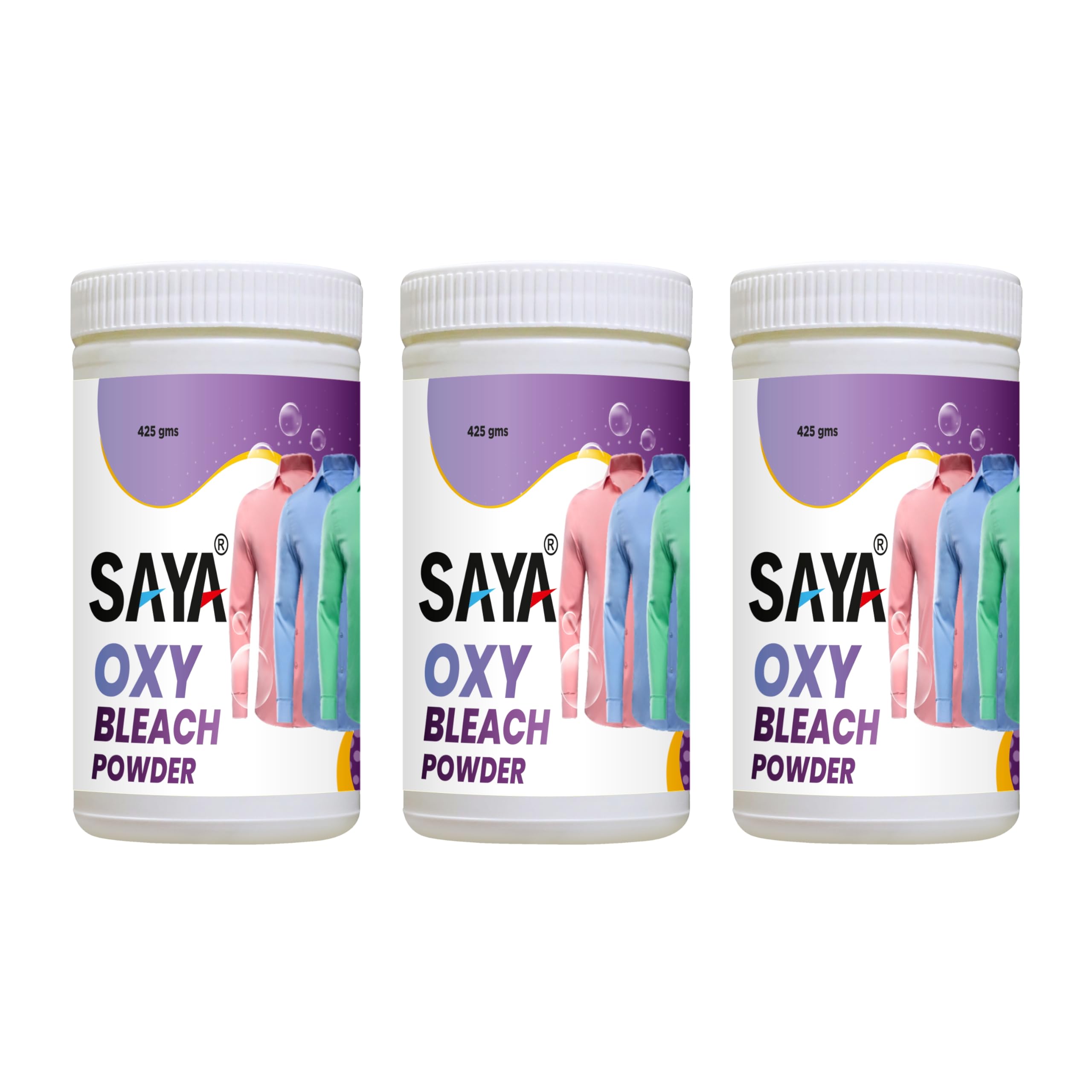 SAYA Oxy Bleach Hard Stain Remover Powder 425g for Coloured and white Clothes -425 Gram Fabric Stain Remover for all detergent powder and liquid (B08QMVR8T2) Amazon Price History, Amazon Price Tracker