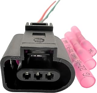 Camshaft Sensor (G40), Fuel Diagnosis/Leak Pump, DRL Lamp Modules (Verify 3-Pin & Keyway) 3-Pin Repair Pigtail 1J0973703 / 3D0973703, Compatible with VW Audi Škoda SEAT,140