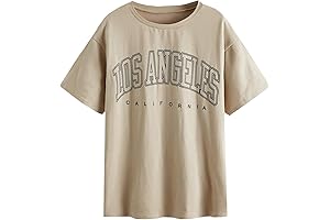 Women's Tees Graphic Top with Letter Print,Tshirt Women Graphic