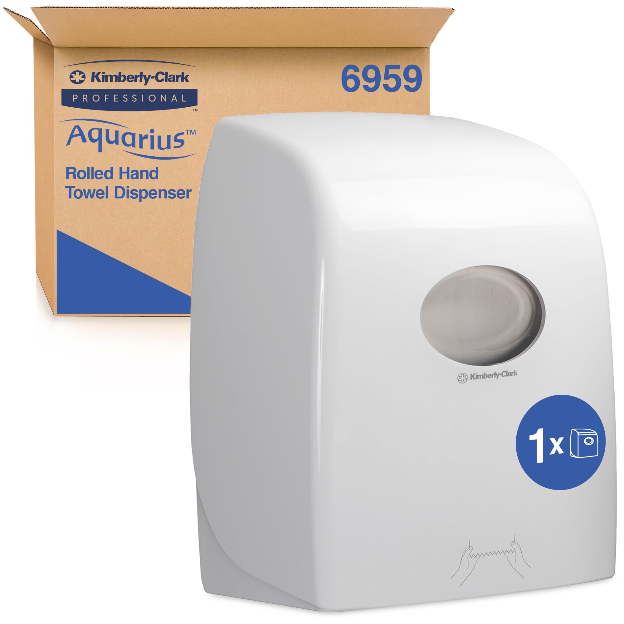 Aquarius Dispenser di asciugamani a rotolo Aquarius 6959 - bianco