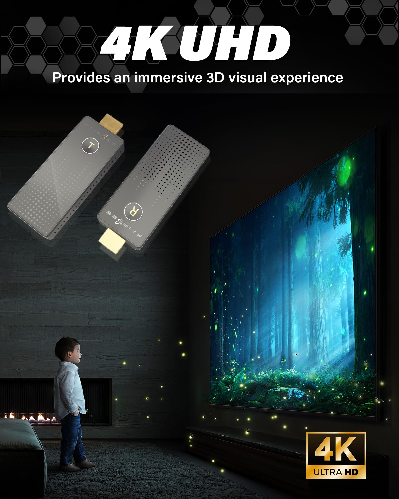 Kit Trasmettitore E Ricevitore HDMI Wireless 4K Camgeet - 30M Di Portata, Per TV E Proiettori - Foto 13