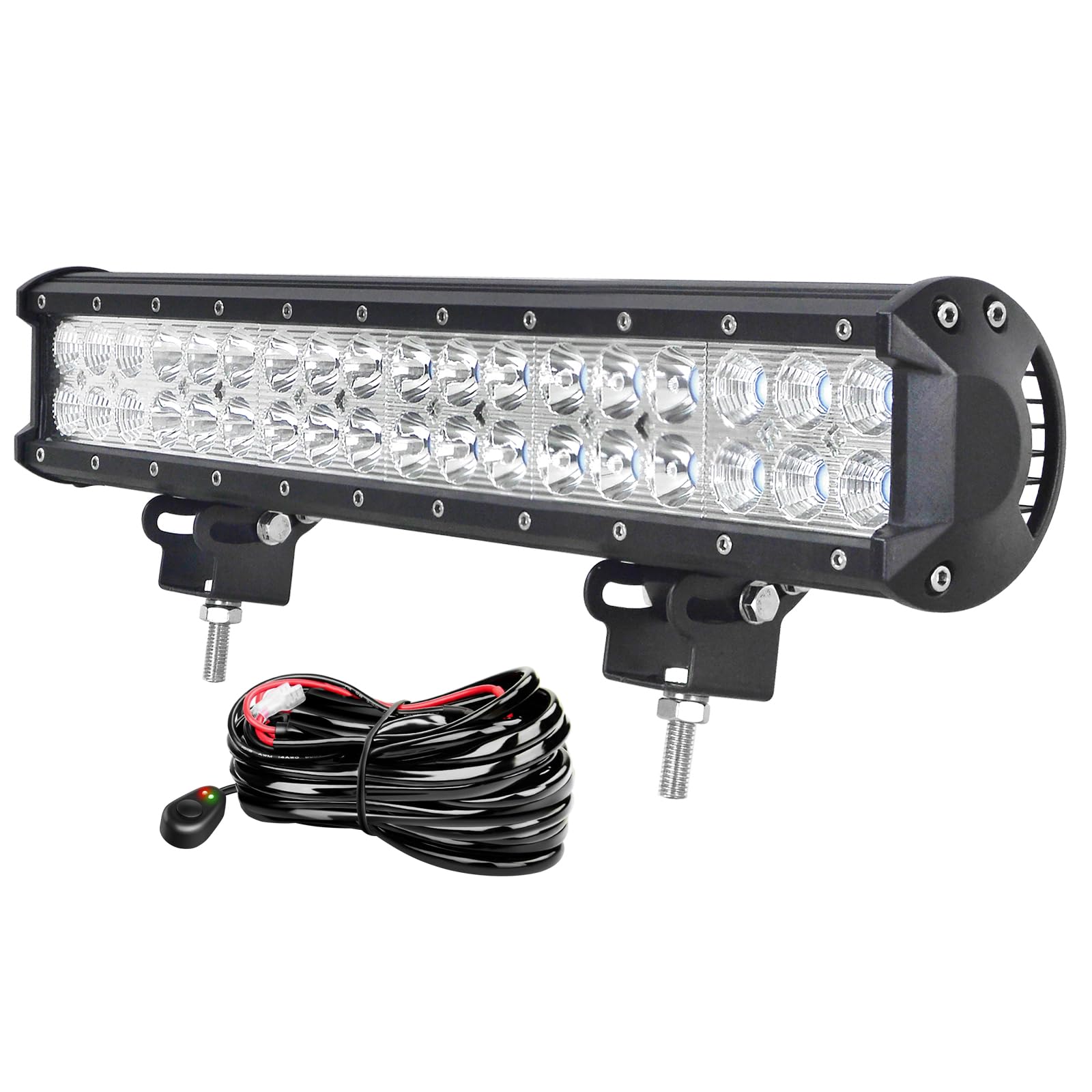 Amazon | AUXTINGS 18インチ108W Ledライトバースポットフラッドコンボ 