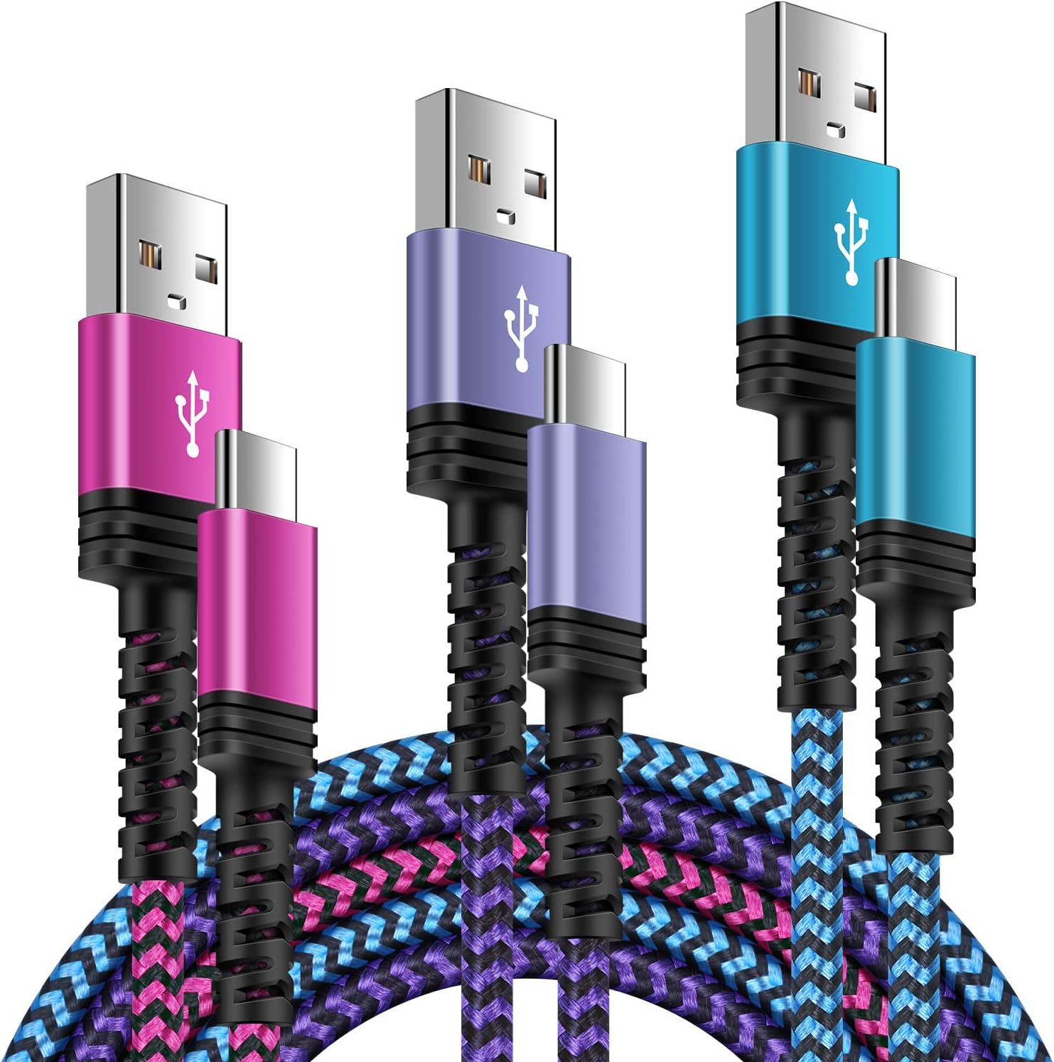 Type C Charger Cable 3 Pack-10ft 6ft 3ft for Samsung Galaxy A17 5G,S26 Ultra,A37,A57,A36,A15,A16,A56,S25 Ultra,Z Flip/Fold7 6,S24FE,A54,A53,S23,S22;Pixel 10a,9 8,Fast Charging Android Phone Power Cord