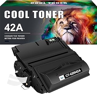 Cool Toner Compatible Toner Cartridge Replacement for HP 42A Q5942A 42X Q5942X Q1338A for HP 4250 4200 4350 4300 4250N 4240 4350N 4250TN 4250DTN 4350DTN 4350TN Printer Ink (Black, 1-Pack)