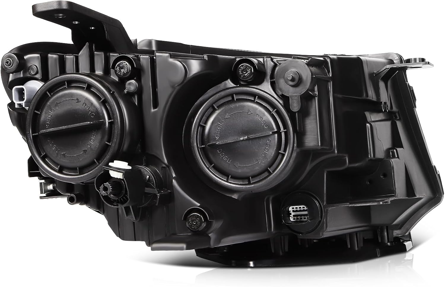 ASAPE Headlight Assembly 1PC for Driver Side Fits 2017-2021 for Jeep Compass 55112707AE,Black Housing Amber Reflector