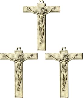 Catholic Four Way Cross/Celtic Crucifix/Orthodox Baptismal Cross/Holy Trinity Crucifix Cross Pendant Charms for DIY Rosary Chaplet Jewelry Making Parts