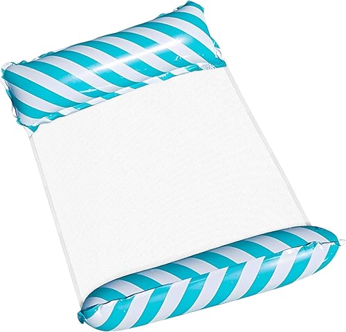 Flotadores de piscina para adultos, hamaca inflable multiusos 4 en 1, flotadores de piscina, hamaca de agua, flotadores para piscina