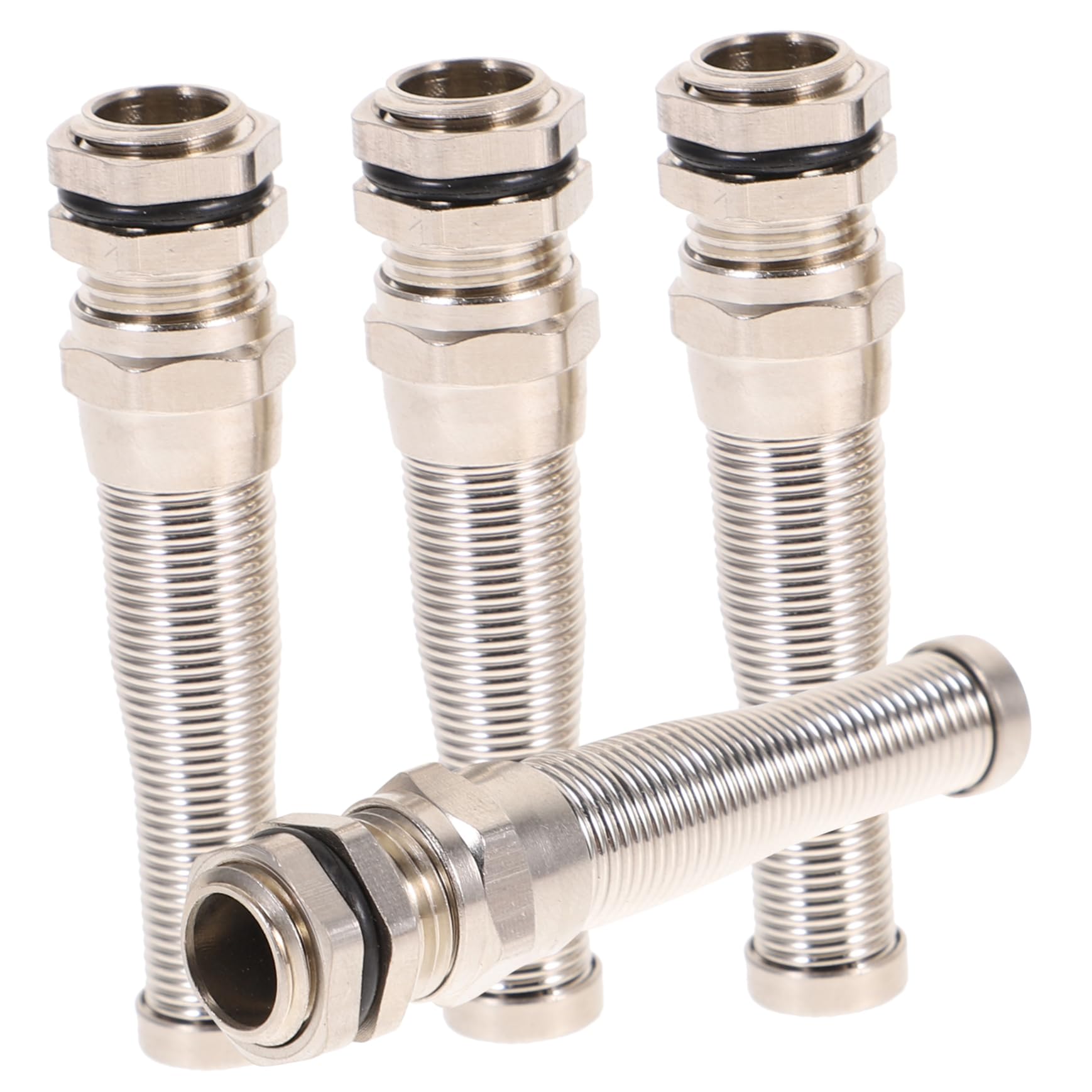 HANABASS Brass Cable Gland Waterproof Wire Pass Through Strain Relief Cord Connector 2 Way Cable Glands