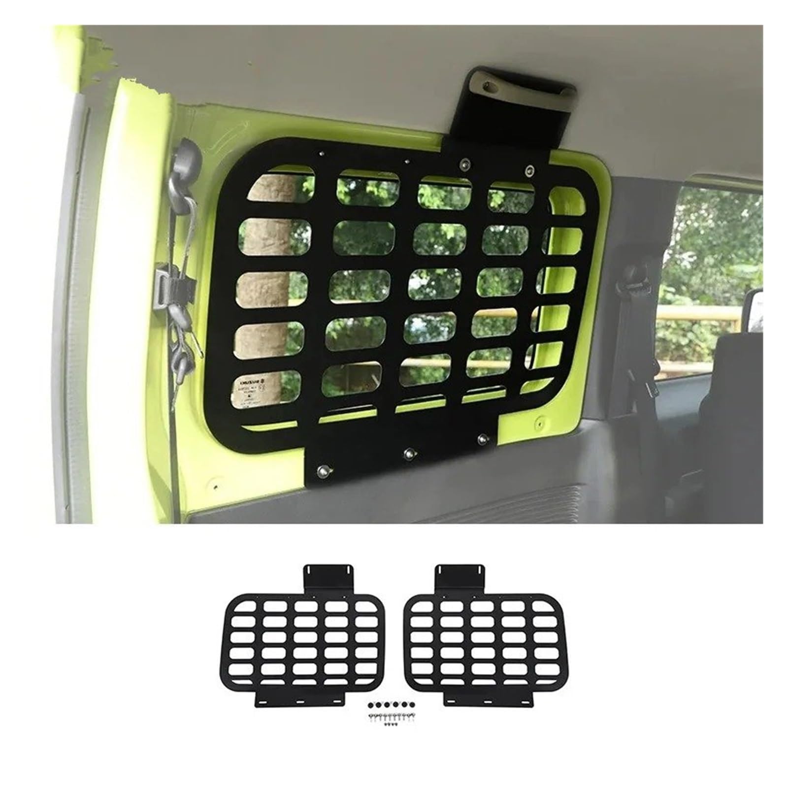Coche Trim Interior Accesorio Para Suzuki Para Jimny 2019-2023 Bastidores Traseros Para Ventana Estante Para Maletero Soporte Almacenamiento Portaequipajes