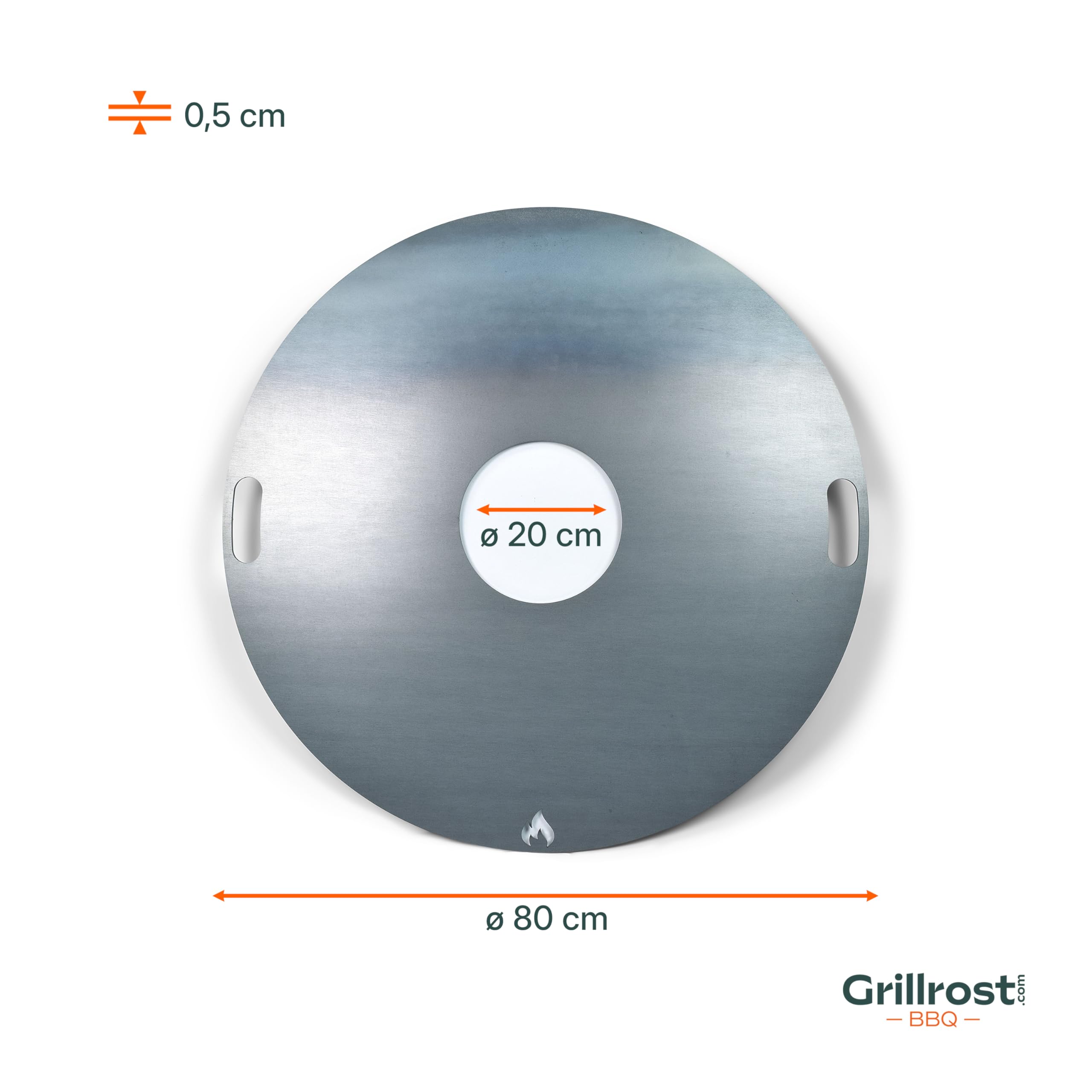 Das Original Piastra per griglia in Acciaio Inox