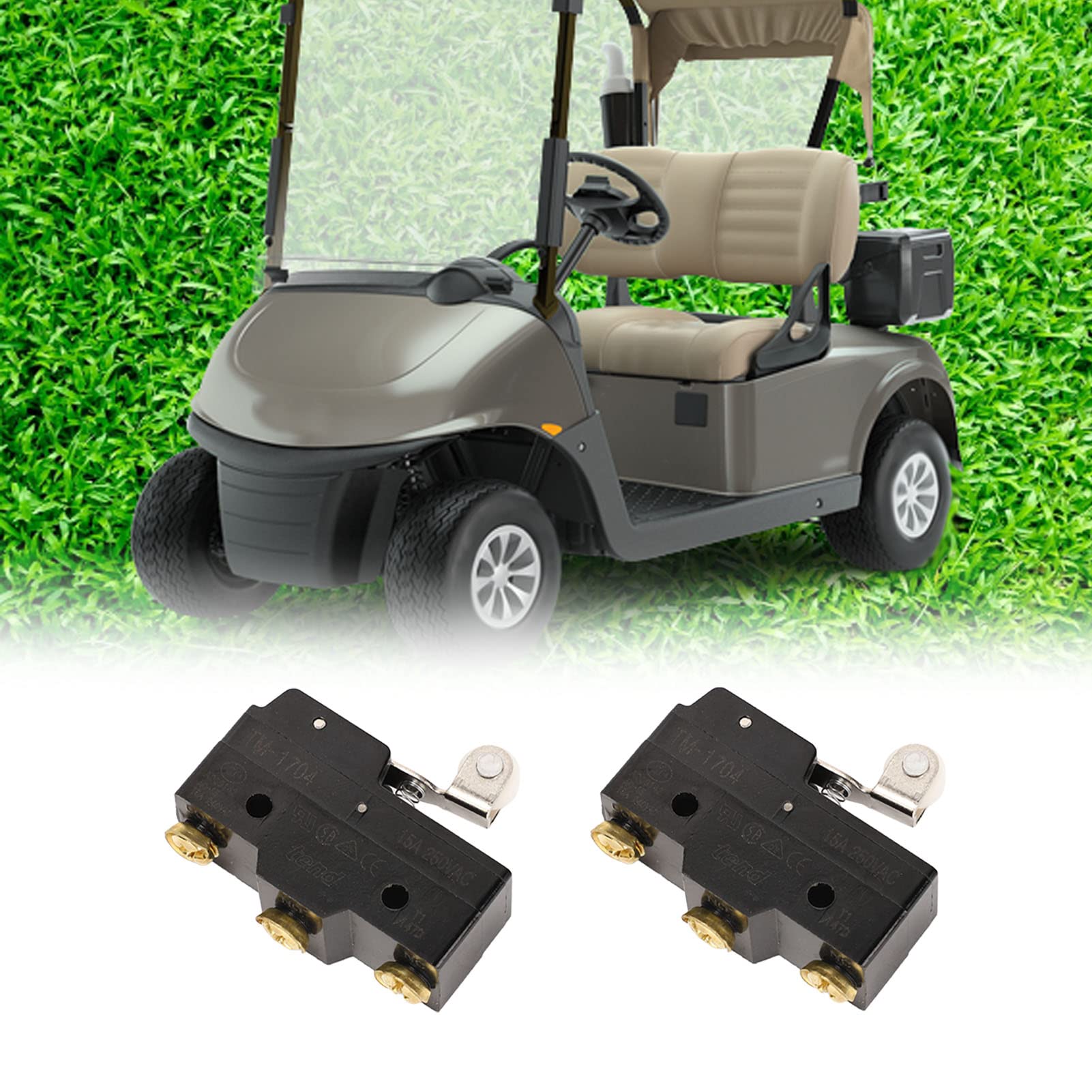 KIMISS Micro Limit Switch With Roller For EZGO TXT Medalist 1983-1994 - 3 Terminal Brake Pedal Switch 17928G1 - View #4