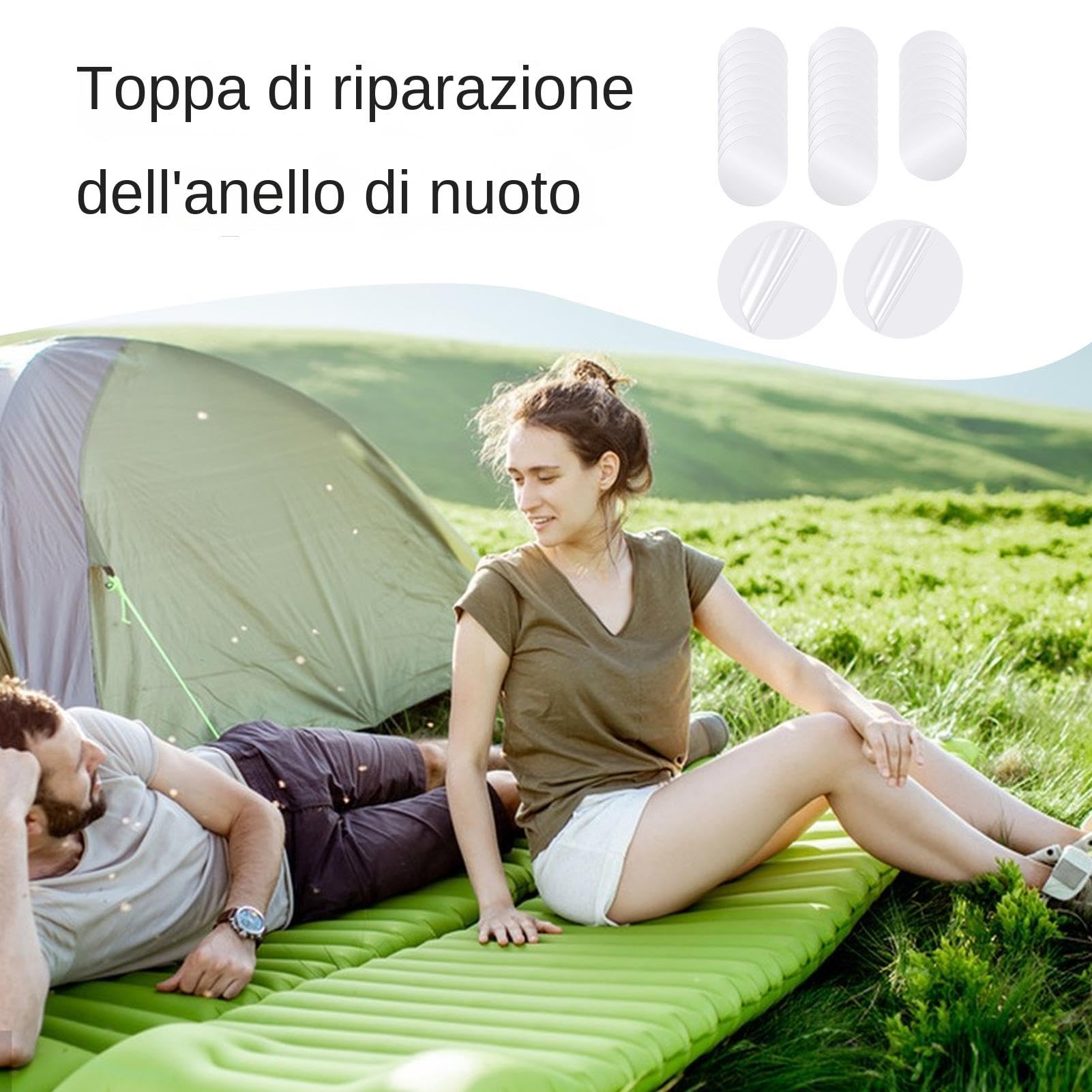 Kodexa Toppe Riparazione per Piscina, Patch per Piscina Autoadesivo