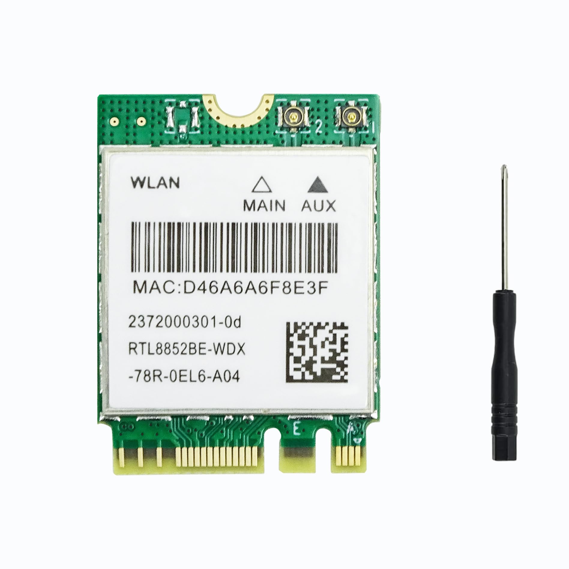 New WiFi 6 Wireless Card, RTL8852BE Network Card with BT 5.2, 2.4G 5G Dual Band, 1800Mbps High Speed, M.2 Interface, Gigabit Network Card for Laptop PC
