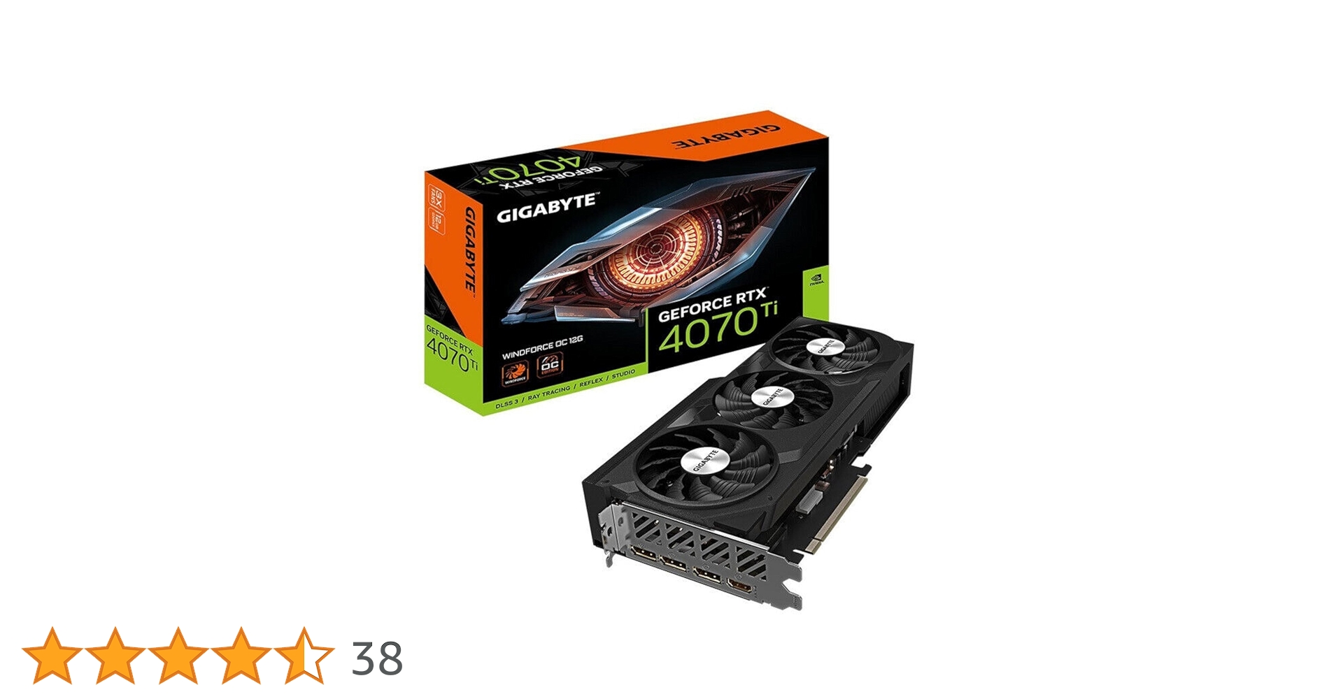 Amazon | Gigabyte GeForce RTX 4070 Ti WINDFORCE OC 12G