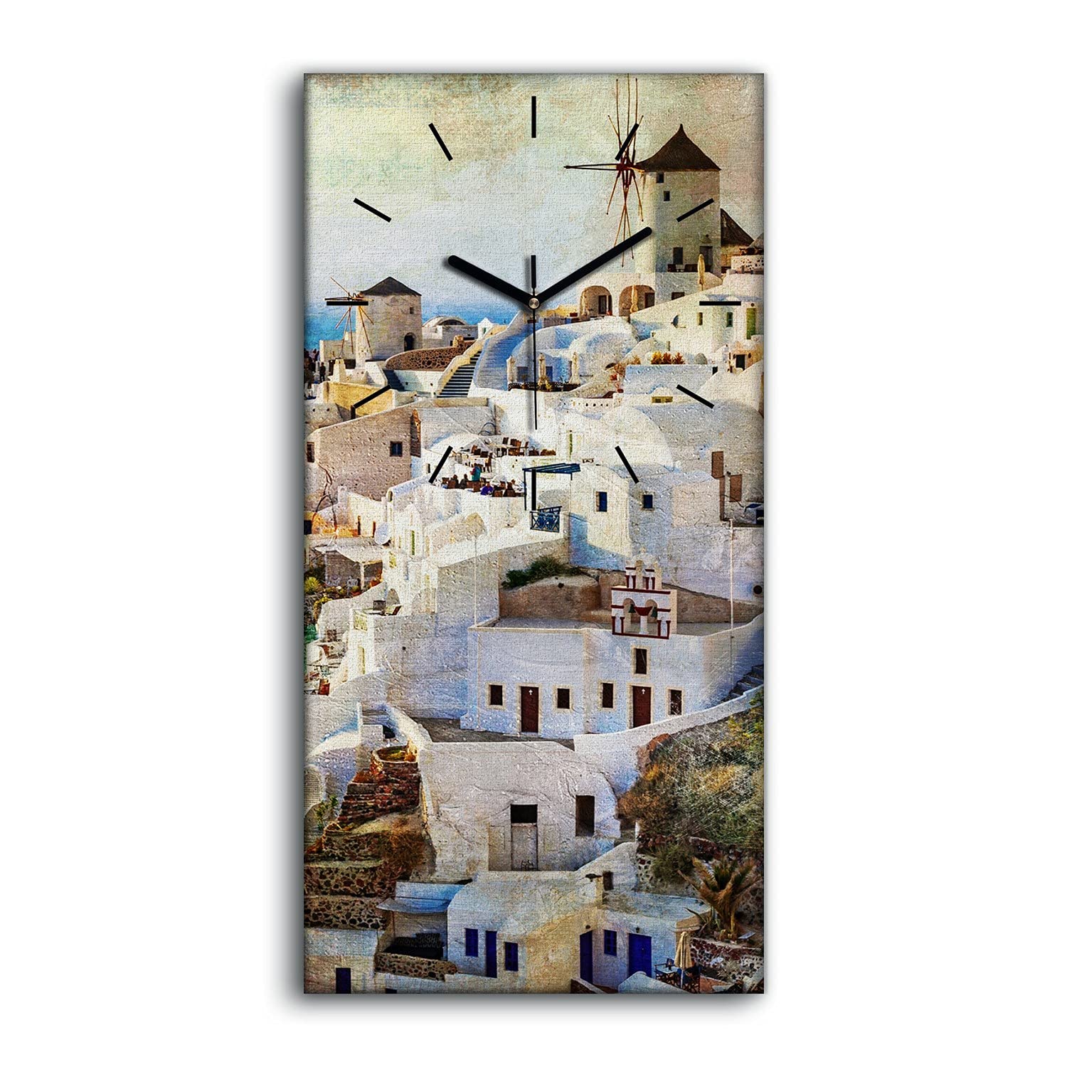 Horloge salon et chambre paysage marin deco murale moderne panoramique
