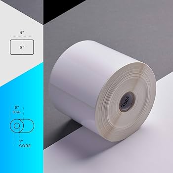 Amazon.com: Zebra 4 x 6 in Thermal Transfer Polyester Labels