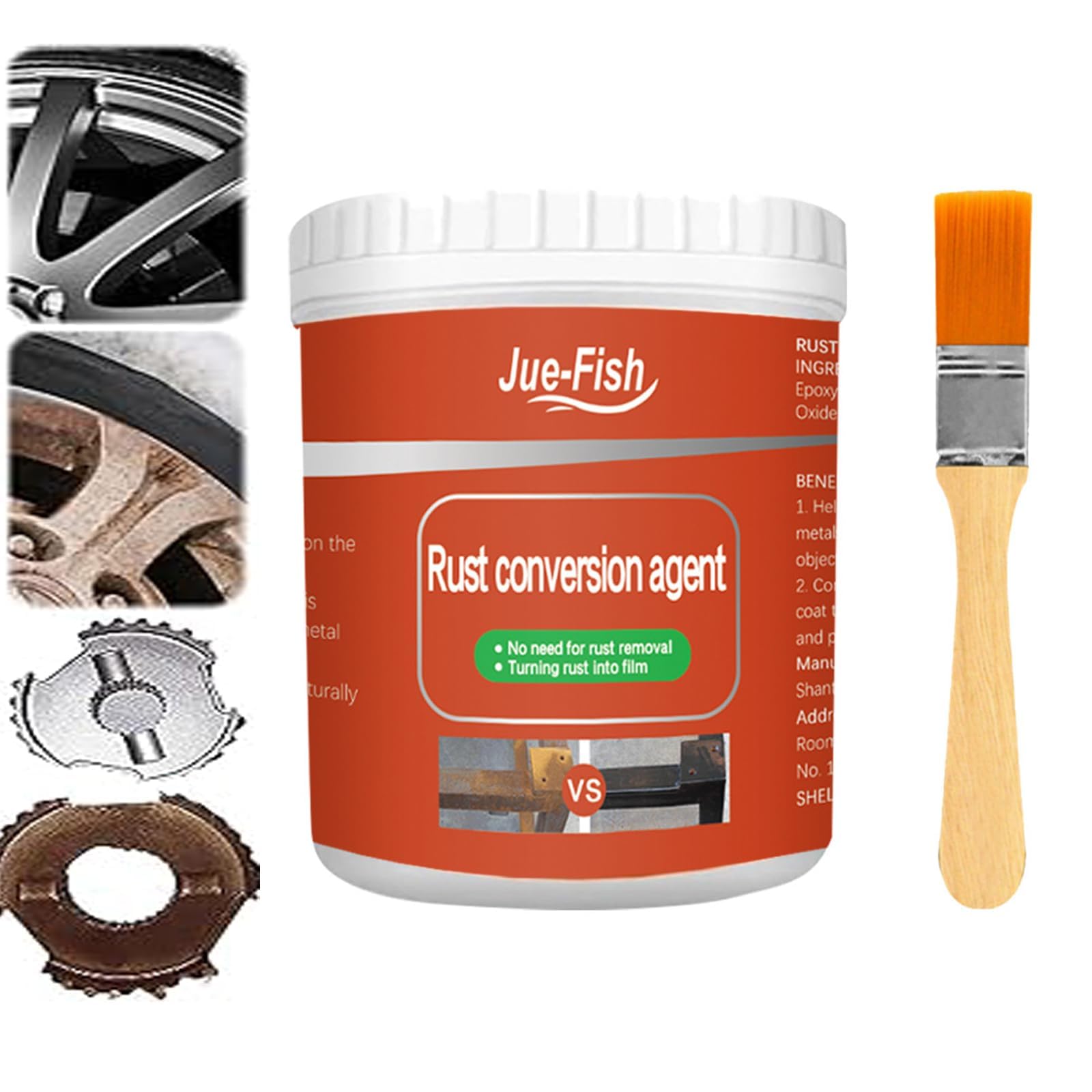 FAIRZ Rust Renovator, Rust Conversion Agent, Rust Remover for Metal, Multi Purpose Anti-Rust Paint, Rust Removal Converter Metallic Paint, Long Lasting Protection