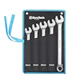 Long Pattern Combination Wrench Set, Metric, 5-Piece, 23-30mm, 12 Point, CR-V Steel, with Pouch