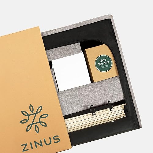 Miniatura 10 de ZINUS Avery - Cama de plataforma con cabecero reclinable y puertos USB, no necesita somier, cabecero ajustable acolchado con altura personalizable,