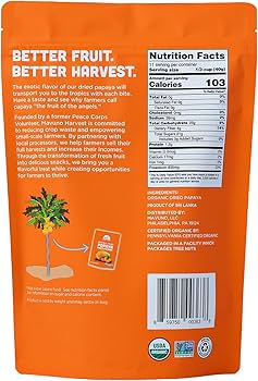 Amazon.com: Mavuno Harvest Papaya Dried Fruit Snacks | Organic