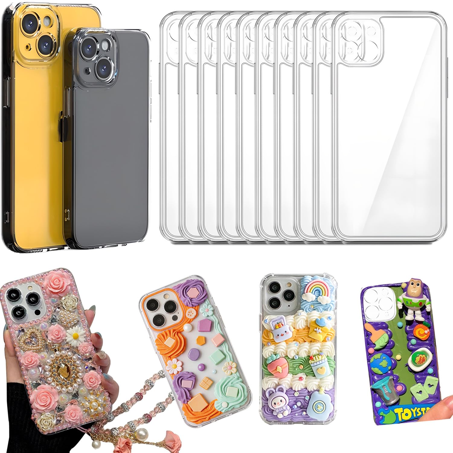 iPhone Android ４台セット　Junk Amazon.com: stino DIY Phone Junk Case for iPhone, 10 Pack Clear