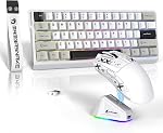 ATTACK SHARK × MAMBASNAKE X60 HE Mechanical Wireless Gaming Keyboard and X11 Mouse Combo,Magnetic Switch,8K Polling Rate,Hall Effect,Rapid Trigger,PAW3311 Optical Sensor,22K DPI,Lightweight-Black