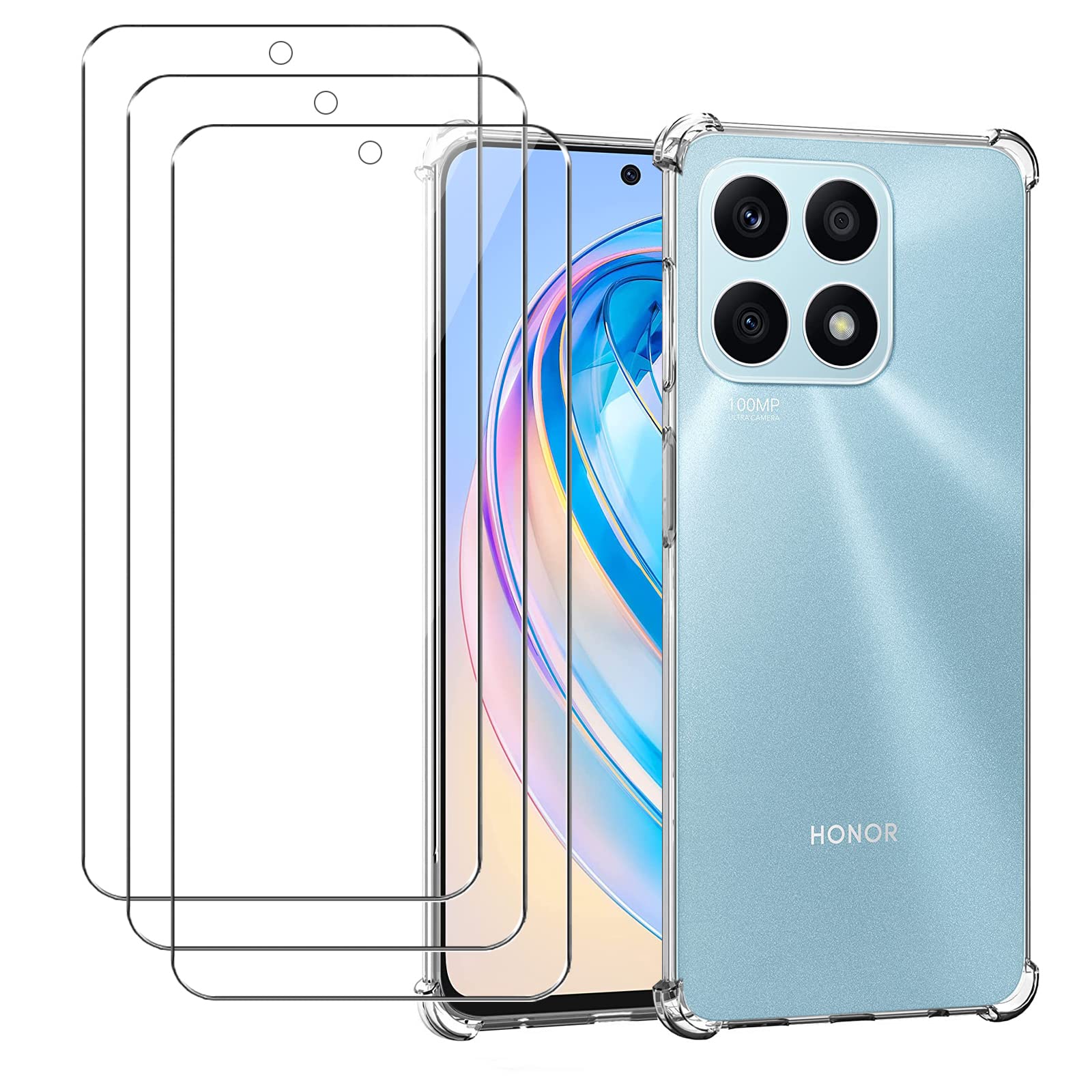 TREBAM Cover per Honor X8A (6.75 ) Pellicola in Vetro