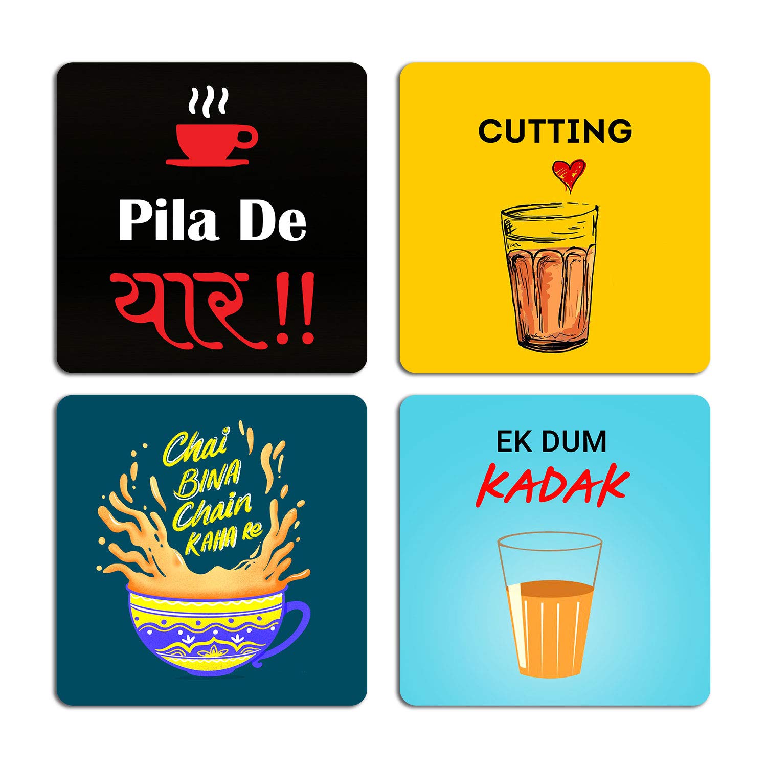 ASHVAH Attitude Coasters - Prints & Typography -12 ASHVAH Attitude Coasters - Prints & Typography -12