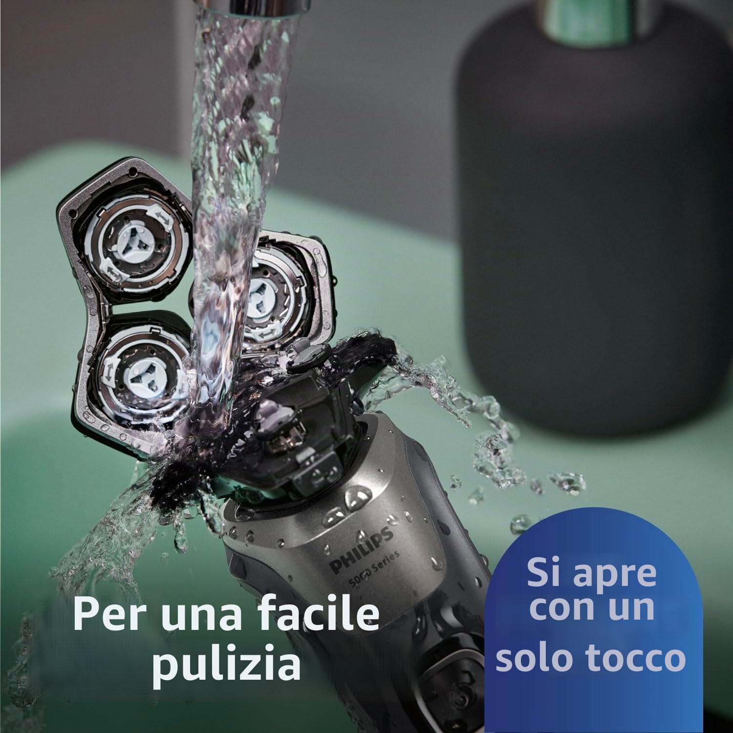 Rasoio serie 5000 Wet&Dry Lame STEELPRECISION Sensore DINAMICO Philips - S5887.10