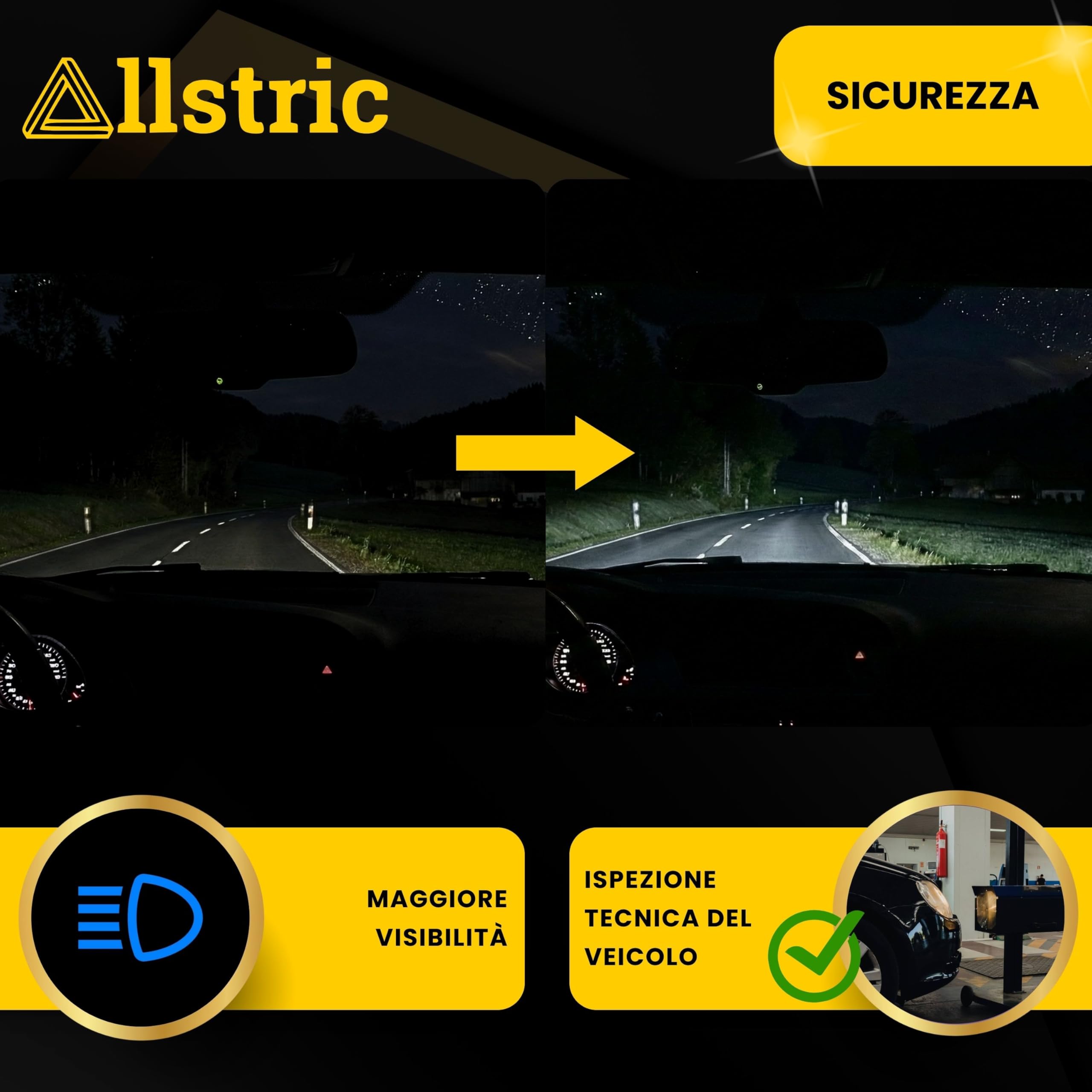 Kit Lucidatura Fari Auto con Polimero Liquido e Trasparente per Fari Auto | Lucida Fari Auto Opachi Professionale | Rinnova Fari Auto per Maggiore visibilità e Sicurezza