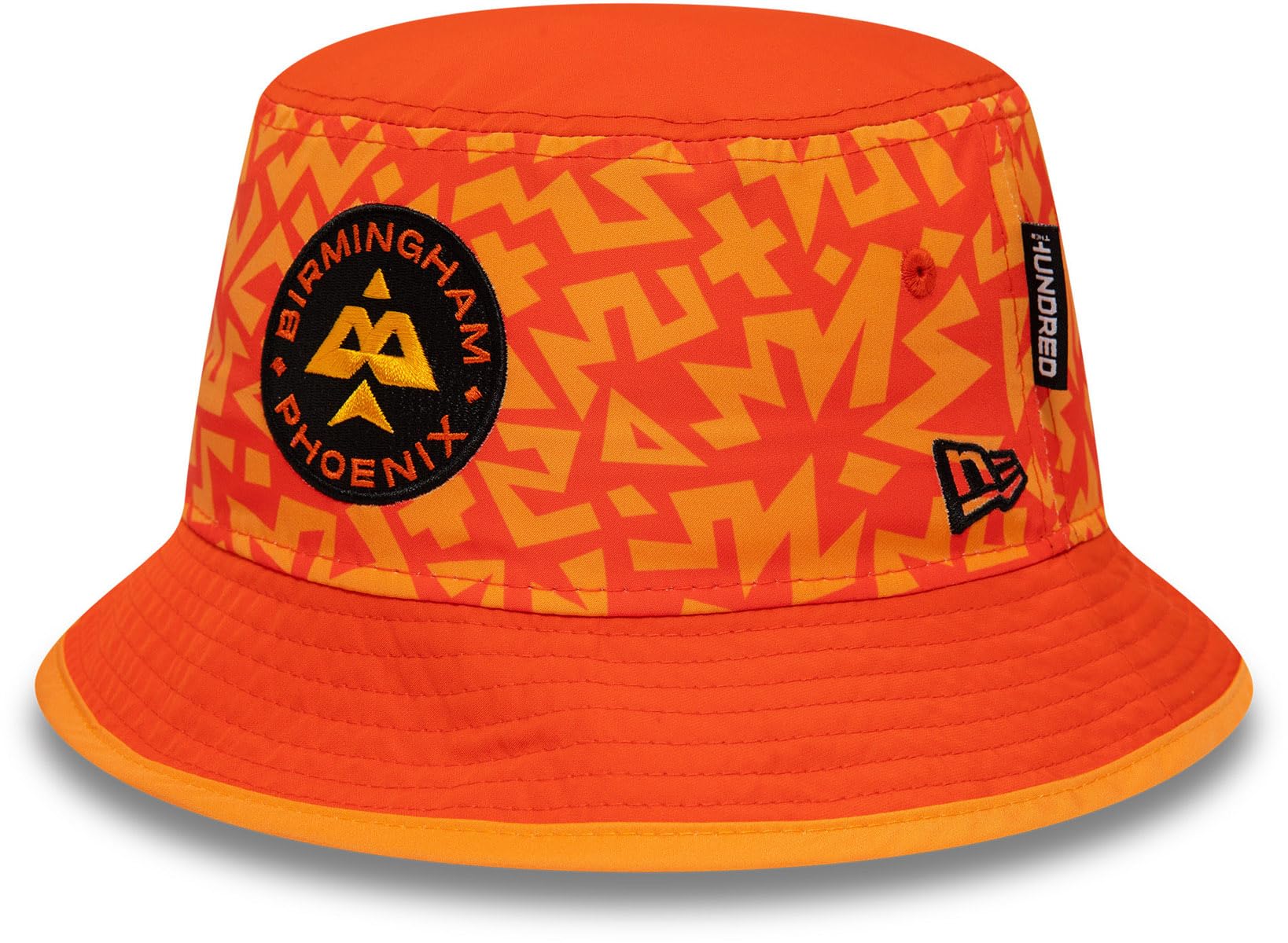 New Era Men's Birmingham Phoenix - Orange The Hundred Aop Bucket Hat (Uk, Alpha, L, )