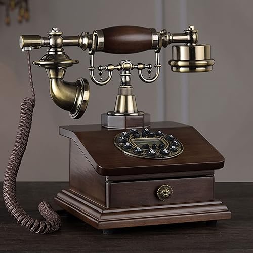 Miniatura 5 de European Retro Landline Telephone Home Vintage Antique Household Phones Classic Style Home and Office Telephone