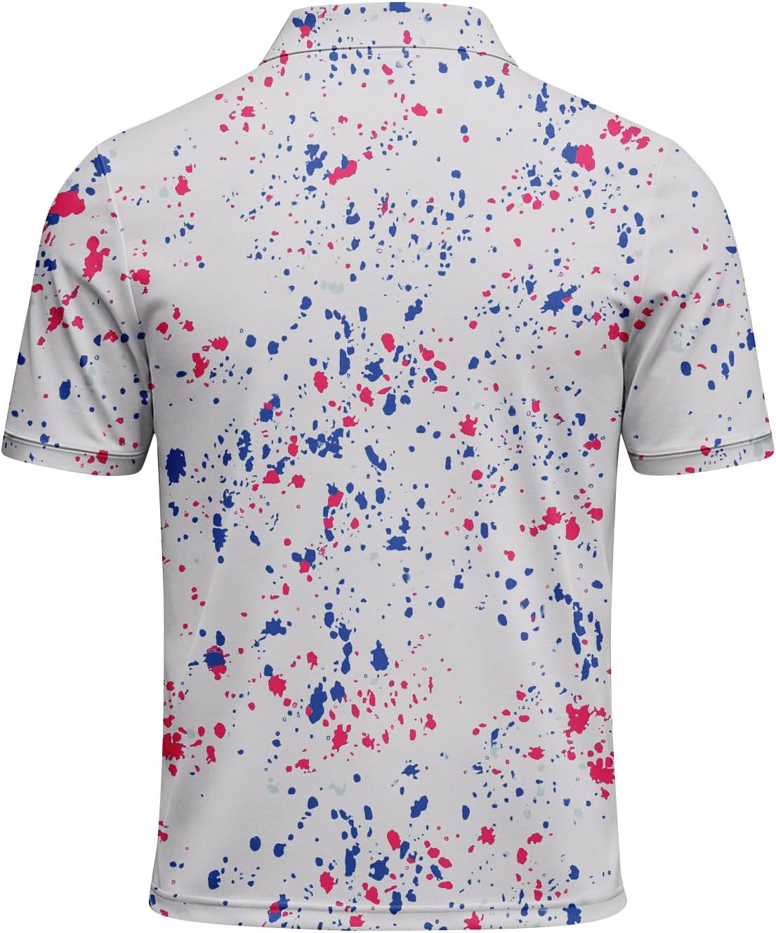 Ymosrh Men's Summer Polo Shirt Short Sleeve Casual Print Formal Daily Golf Tennis Collar Shirts, M-3XL