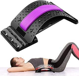 Arc Back Massage Stretcher - Magic Back Stretcher Lumbar Support Device with Multi-Level Adjustment Arch, Back Pain Relief,3 Adjustable Settings