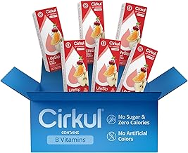 Cirkul LifeSip B-Vitamins Fruit Punch Flavored Water 6-Pack for Daily Hydration, Makes 36 Drinks. No Sugar, 0 Calories. With Vitamins B3, B6 & B12