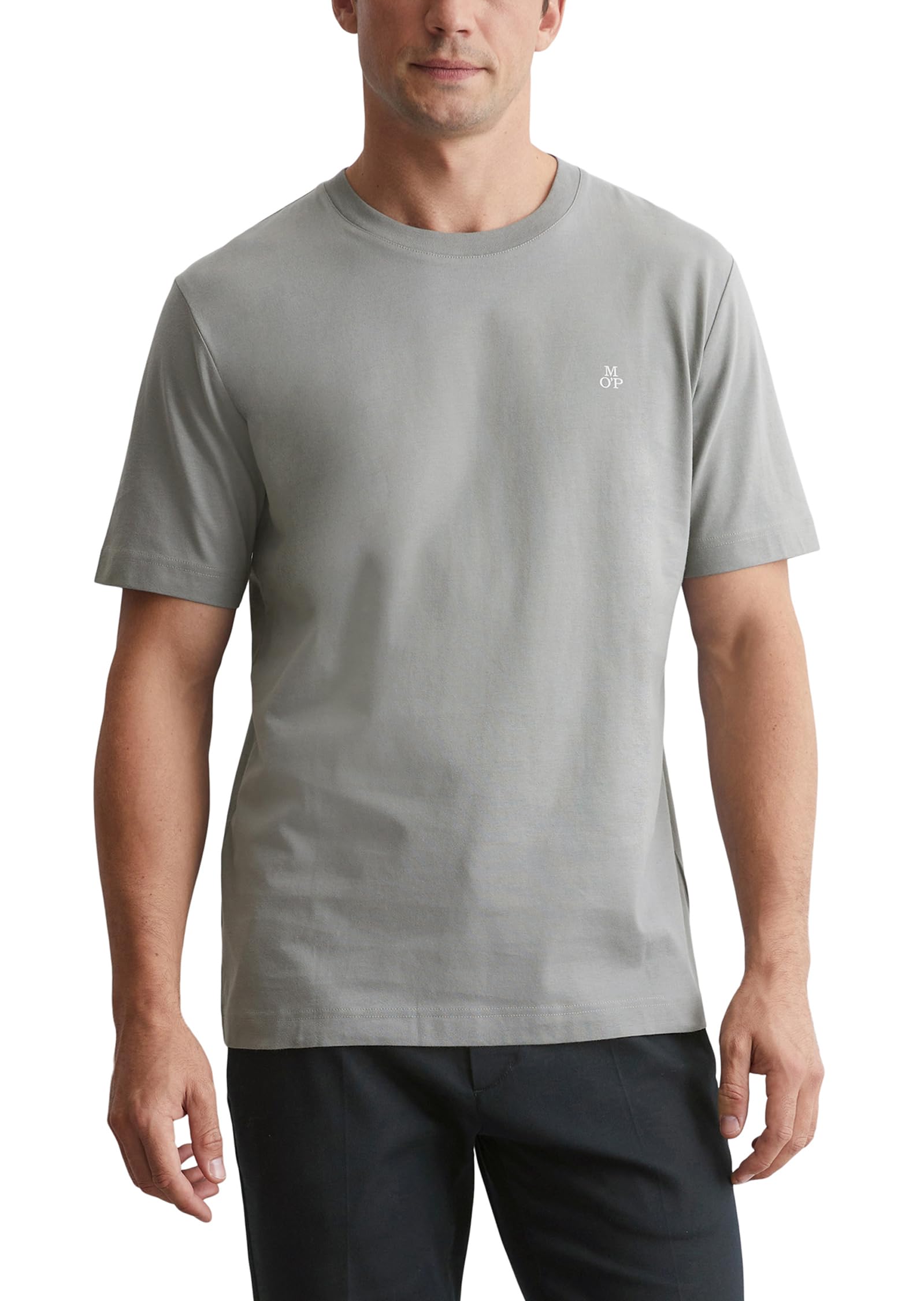 Marc OߴPolo Men's Basic Organic Cotton T-shirt, Grey (Griffin), XS