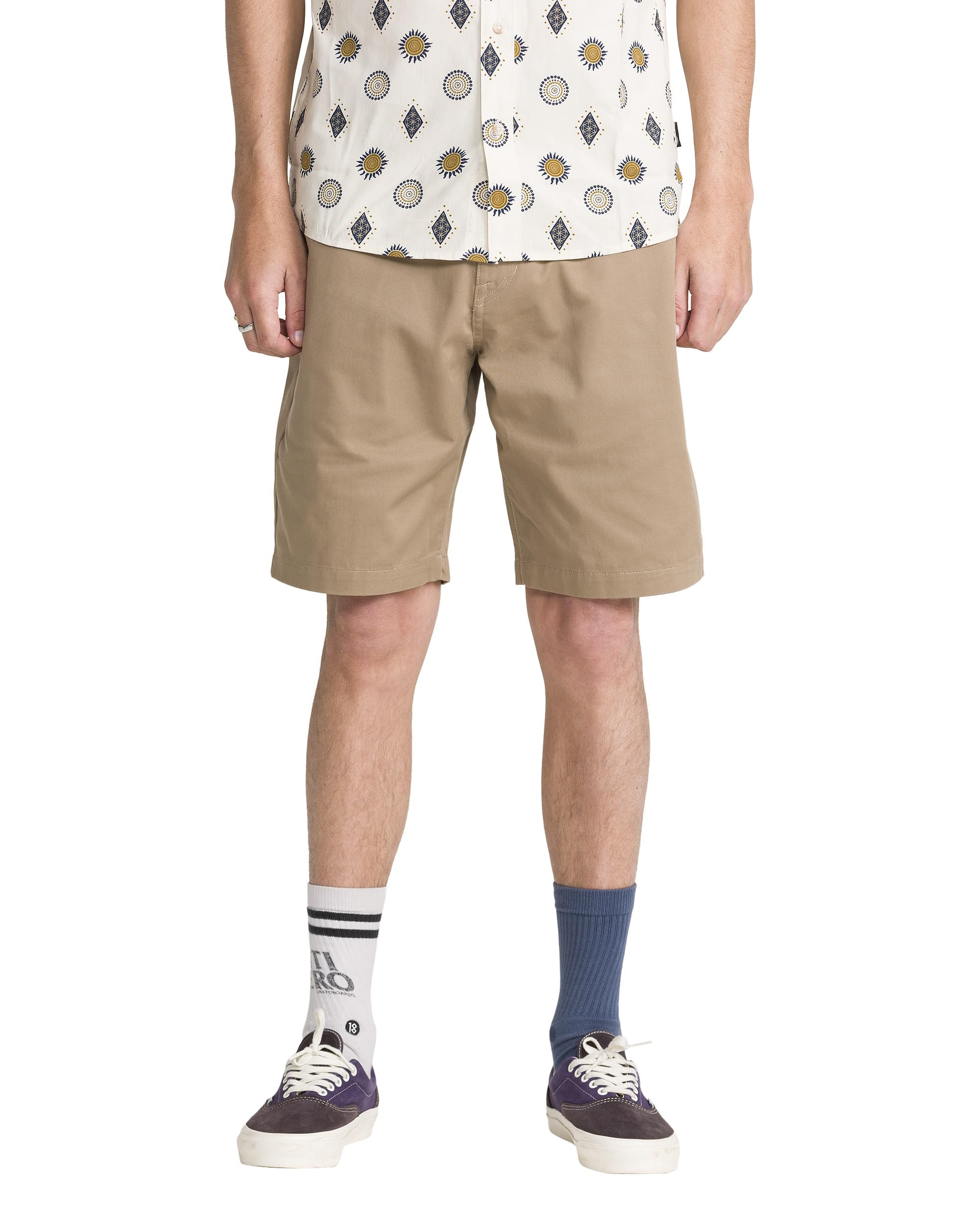 Volcom Men's Frickin Drifter 20" Chino Walk Short, Khaki-New, 34