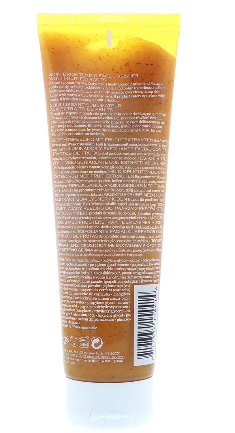 Origins NEVER A DULL MOMENT SKIN-BRIGHTENING FACE POLISHER WITH FRUIT EXTRACTS 4.2 FL. OZ. / 125 ML : Beauty & Personal Care