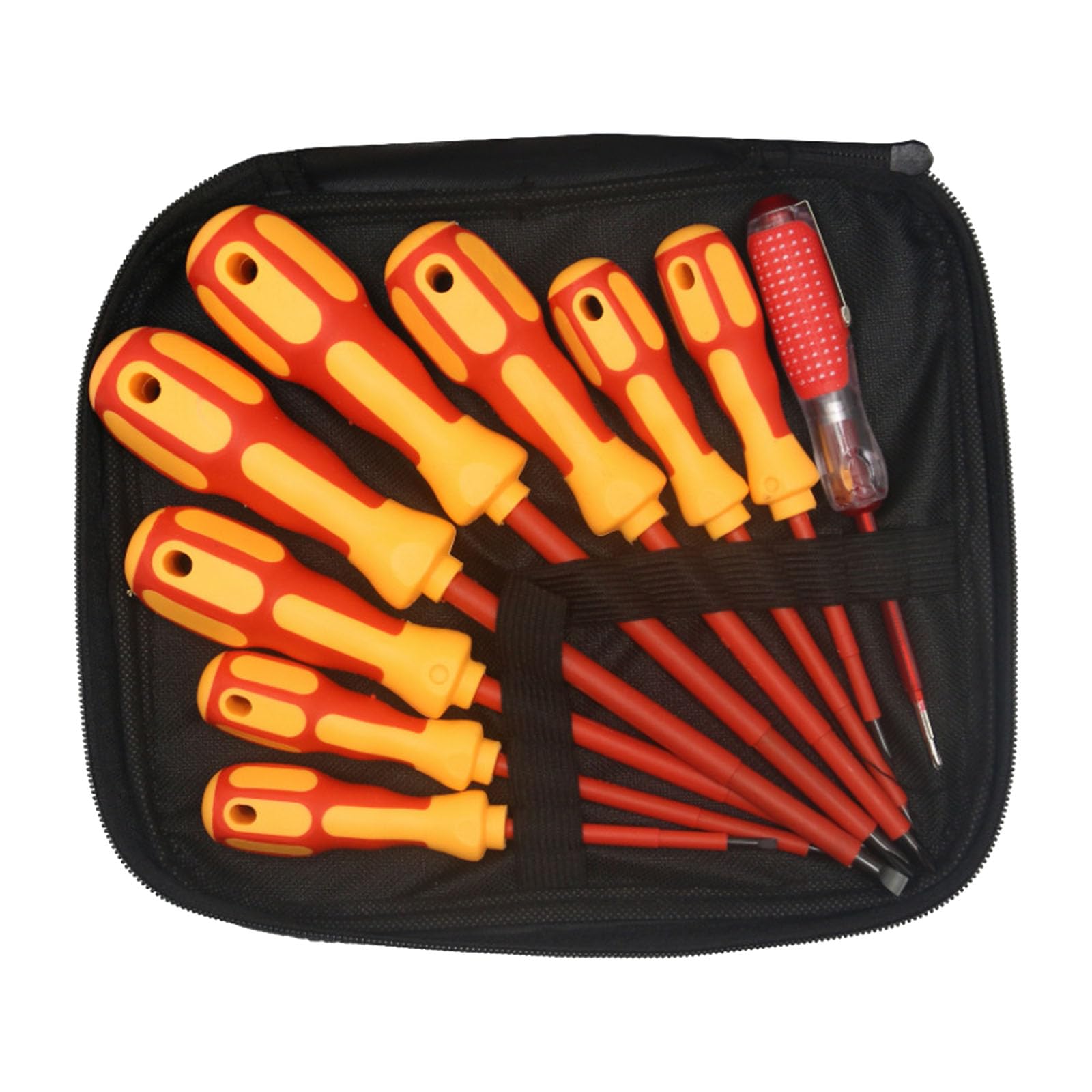 YHAILI 9 in 1 Magnetic Insulated Screwdriver Set for Home Repairs and Craft Projects with Sturdy Steel