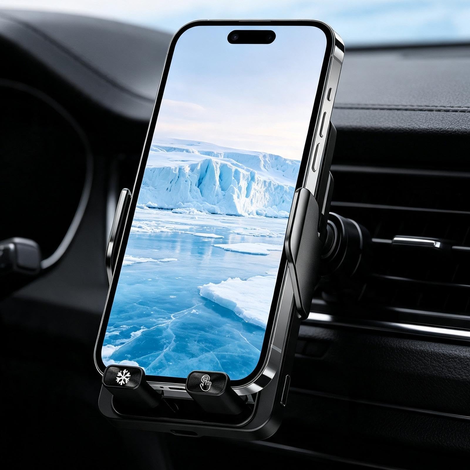 Support de chargeur de voiture sans fil | Support de téléphone à serrage