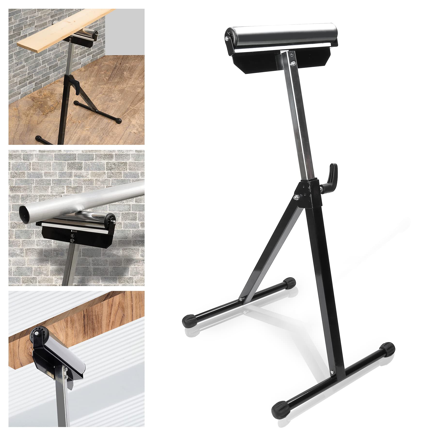 Set van 2 rolstandaards, draagvermogen 61 kg, in hoogte