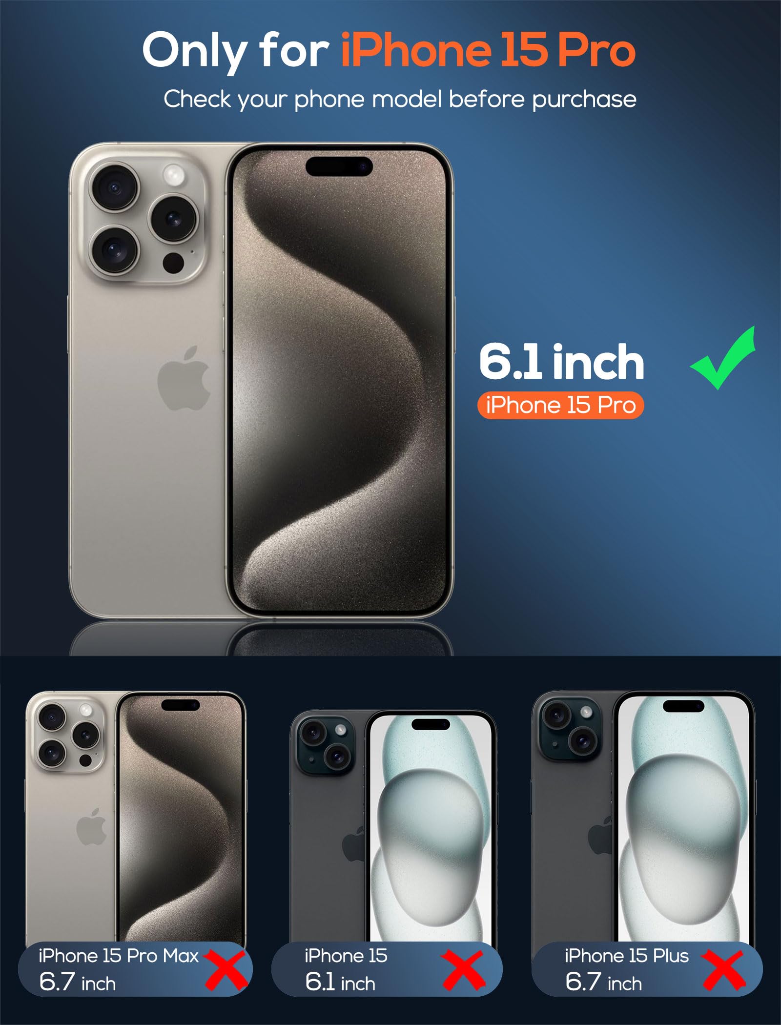 3-pak ochraniaczy ekranu prywatności do iPhone'a 15 Pro z 3 osłonami obiektywu aparatu z ramką instalacyjną, folia ze szkła hartowanego Anti Spy, twardość 9H, odporna na zarysowania, bez