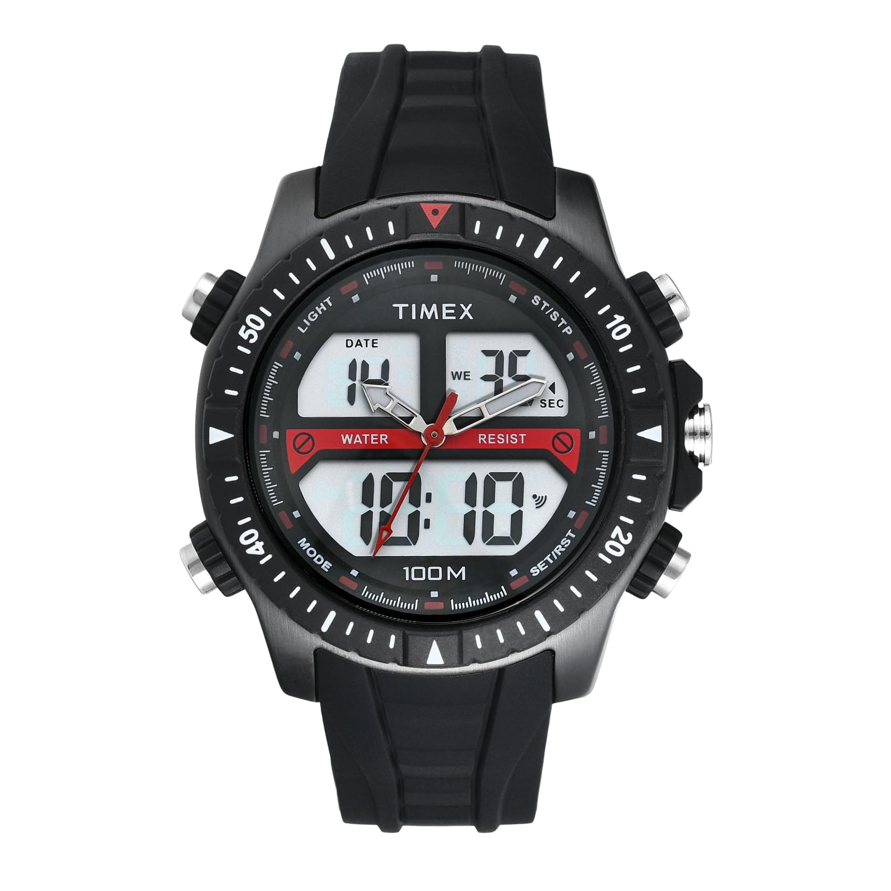 TIMEX Silicone Men Analog-Digital Round Dial Watch- Twesk3401T, Black Band (B0CRYRRXDB) Amazon Price History, Amazon Price Tracker