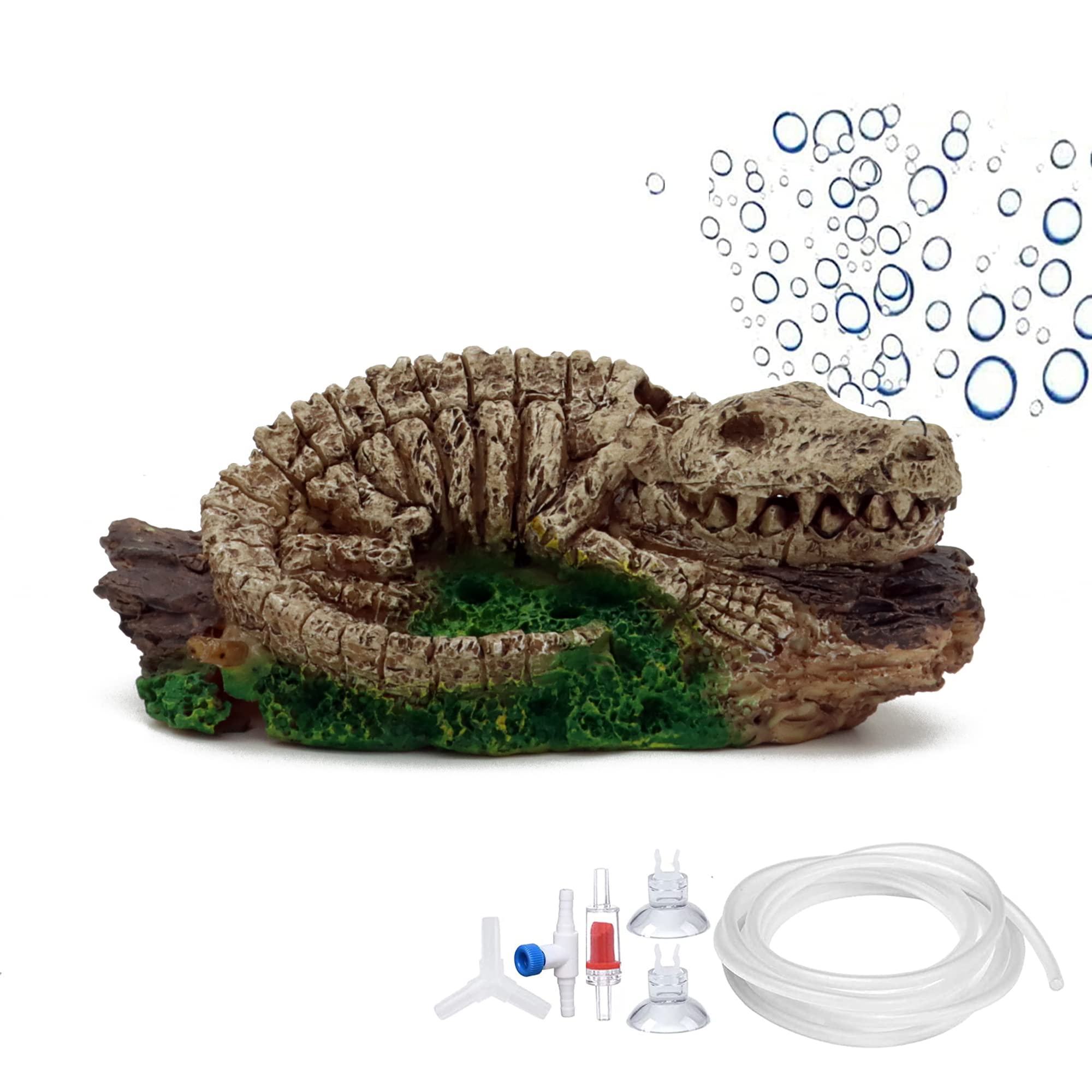 ALEGI Aquarium Air Bubbler Decorations,Air Bubbler Decor Ornament for Fish Tank (Dinosaur)